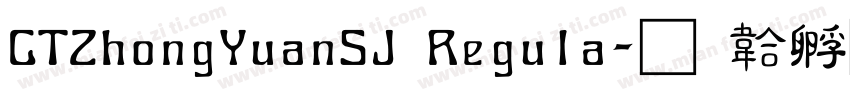 CTZhongYuanSJ Regula字体转换